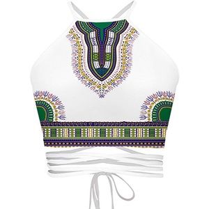 teen girls halter bandage vest crop top 💚💧